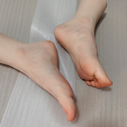 热销新品37码仿真足模女脚模特硅胶鞋模恋足舔脚丝袜高跟鞋玉足品