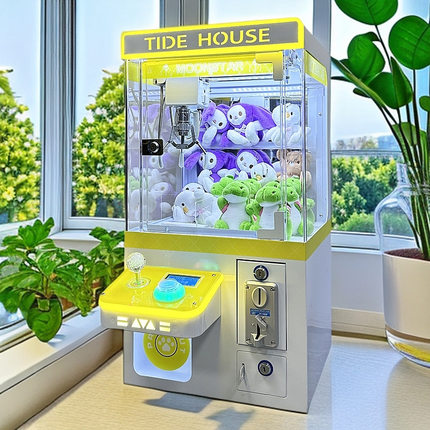 新款精品抓娃娃机全透明投币扫码大型商用夹公仔机礼品机