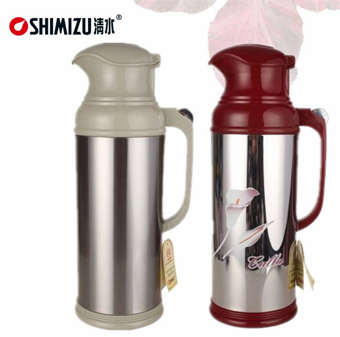shimizu清水热水暖瓶按压弹盖