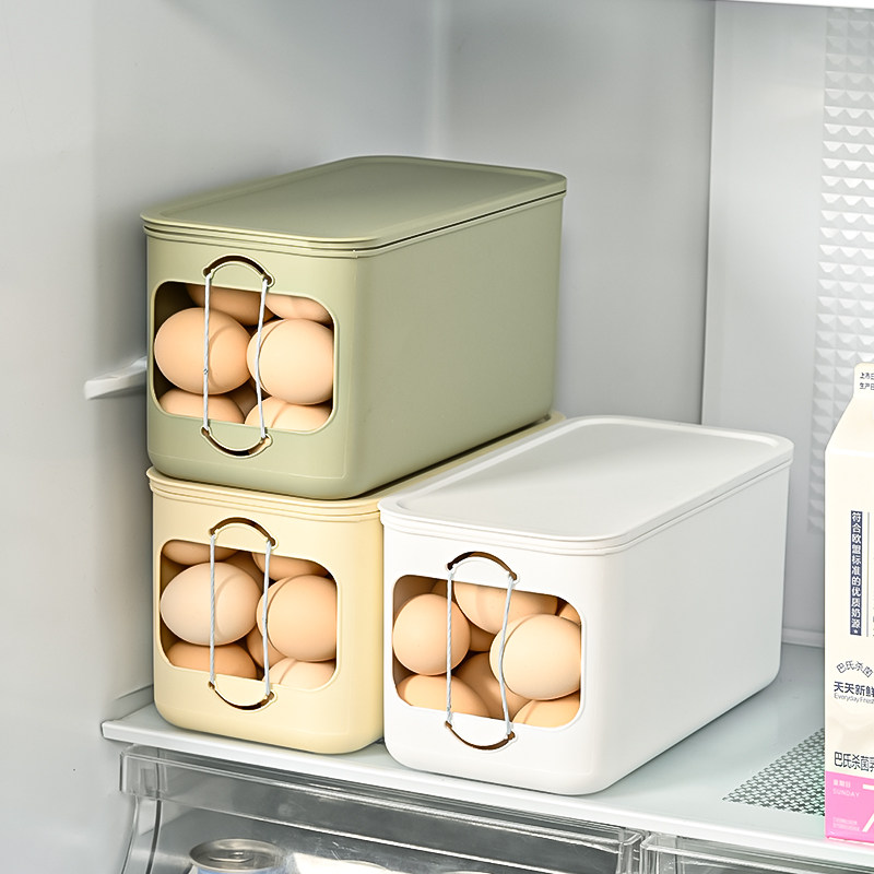 鸡蛋收纳盒冰箱专用食品级储物整理保鲜盒厨房家用大容量鸡蛋托架,收纳整理,食物收纳盒,淘宝优惠券,粉丝福利购,淘宝优惠卷