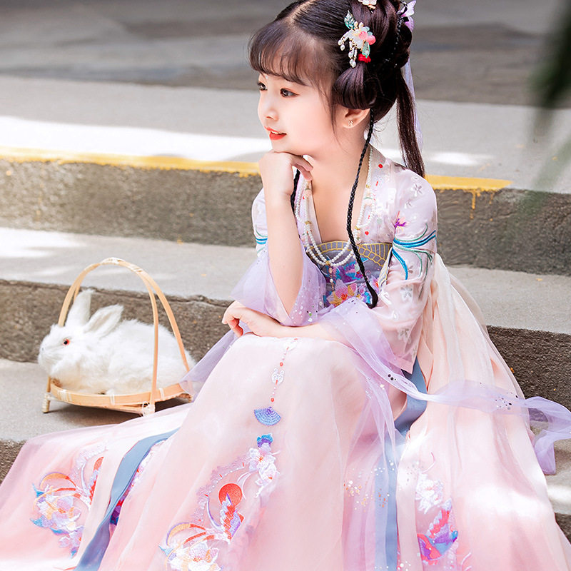 女童汉服2022古风唐装超仙