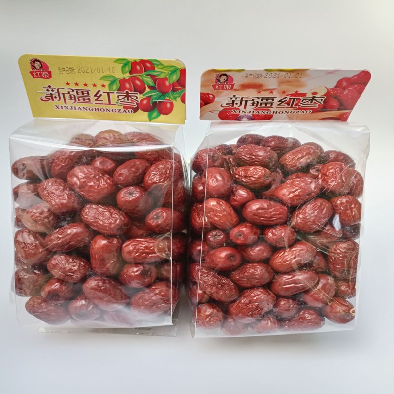 河南郑州新郑特产红娘新疆红枣4星即食枣休闲零食500g大枣子