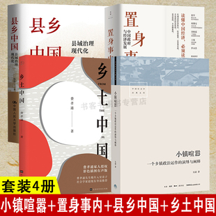 小镇喧嚣 县乡中国 中国城乡县政以利为利 县域治理现代化 置身事内 4册 中国政府与经济发展 乡土中国 财政关系与地方政府行为