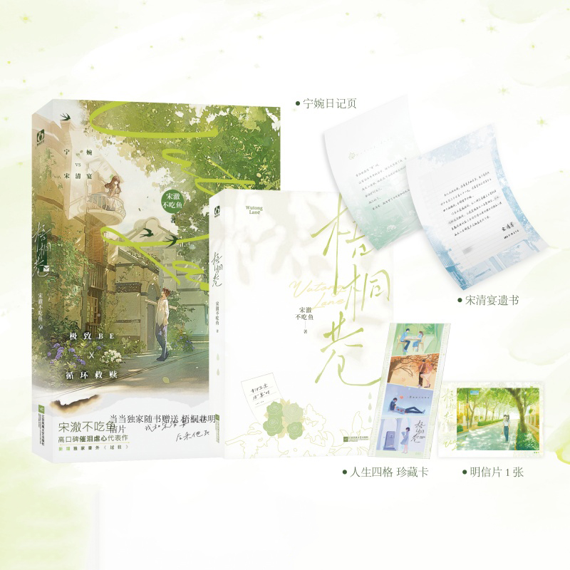 梧桐巷 新锐作者宋澈不吃鱼高口碑催泪虐心代表作 极致BE+循环救赎 新增番外《过往》大陆青春文学言情小说书