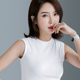 罗纹棉吊带背心女内搭夏季 新款 纯色外穿半高领无袖 白色修身 打底衫