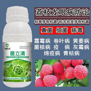 荔枝杀菌剂缩叶卷叶病炭疽疫叶斑保果药霜霉病龙眼树专用药病害清