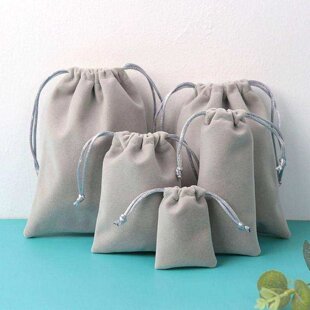 手机充电宝绒布收纳袋多功能便携保护套耳机数据线数码包实用礼品