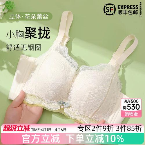 伊丝艾拉聚拢厚杯无钢圈文胸