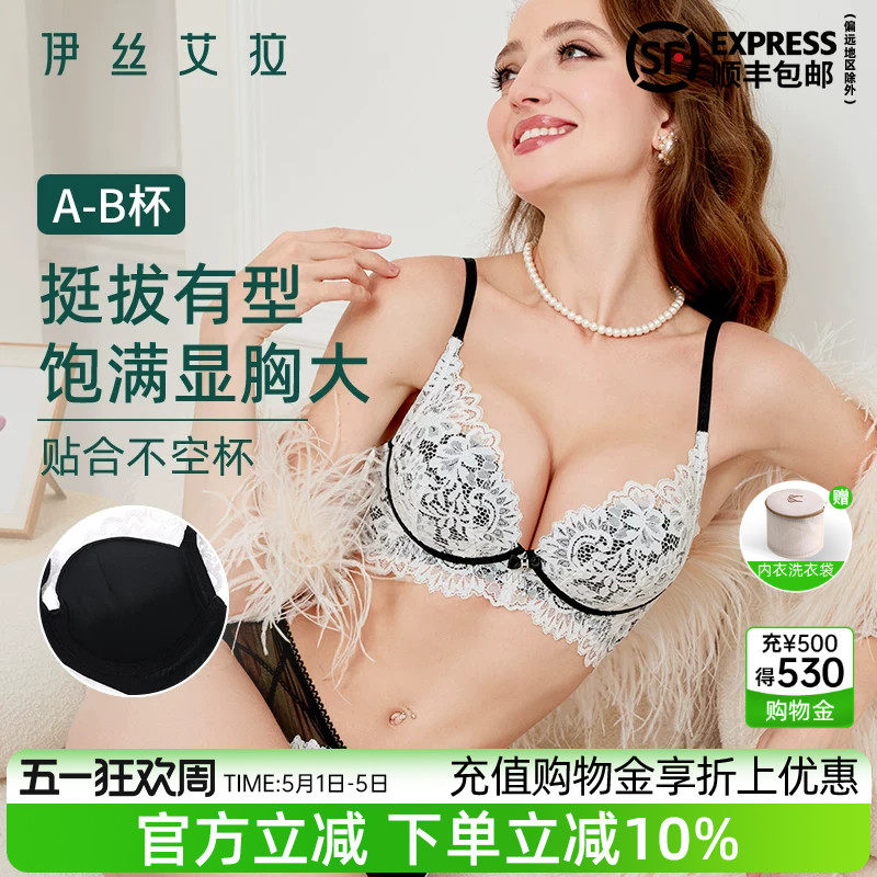 伊丝艾拉女士绝美内衣套装性感纯欲小胸聚拢显大收副乳防下垂文胸