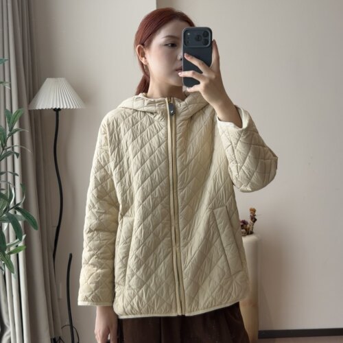 【芊芊粉丝专享】早秋双面穿骆驼绒连帽棉服女士外套（262224）