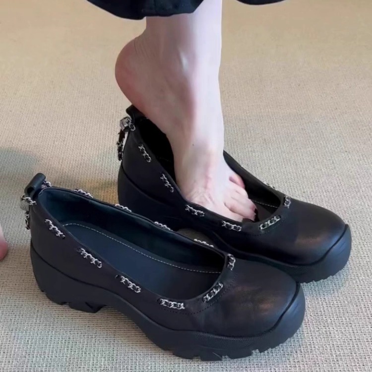 【现货送退货宝】厚底玛丽珍鞋女