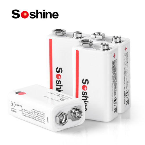 soshine全新认证9v锂电池