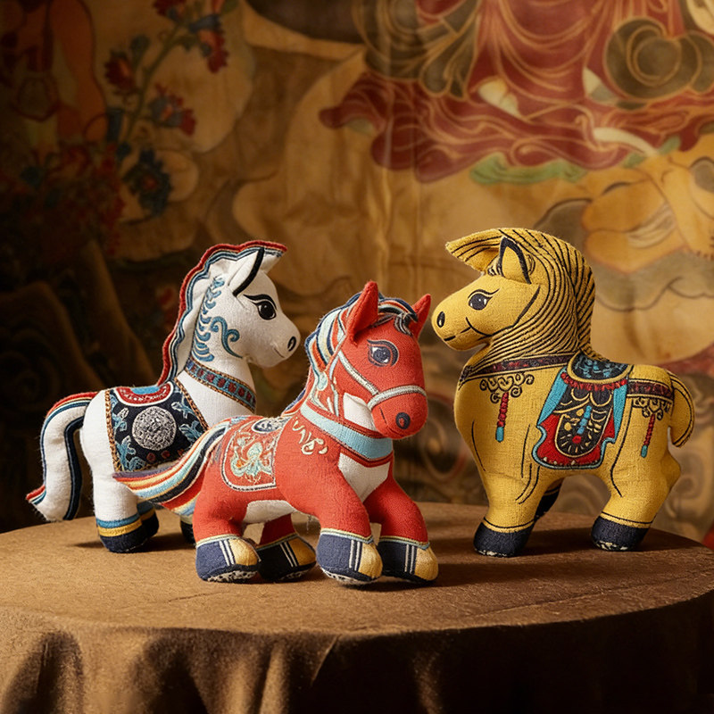 好客山东2026马年吉祥物公仔生肖马玩偶娃娃布偶玩具伴手礼礼物