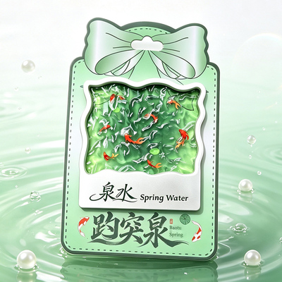 济南文创趵突泉透光磁吸冰箱贴