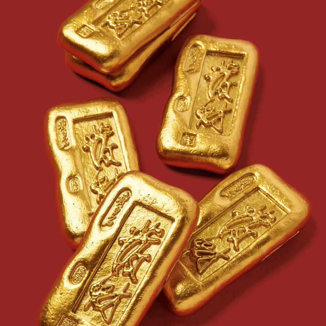 齐白石发财金条冰箱贴新年礼物立体磁吸贴装饰创意礼品文创周边