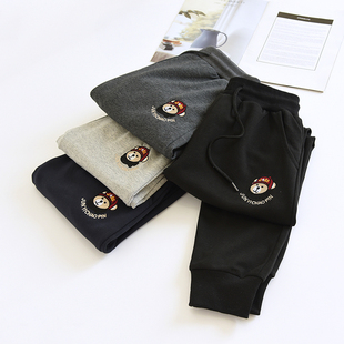 新款 子束脚全棉直筒卫裤 女士休闲裤 宽松显瘦百搭裤 运动长裤 春秋季