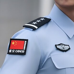 物业软保安肩章肩牌简章编号帽徽五角星肩衔执勤服配件制服标志