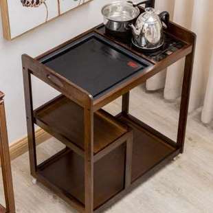 新款 实木茶桌边柜 茶盘功夫茶几茶台小型家用茶道套装 多功能一体式
