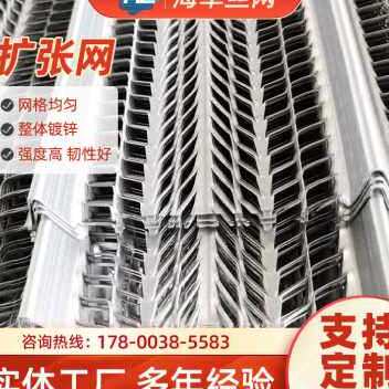 大促建筑外墙金属有筋扩张网钢板网吊顶装饰铝板扩张喷灌浆别墅钢