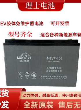 理士电池6-EVF-100B150/12V120AH75AH80玛西尔电车洗地机叉车电瓶