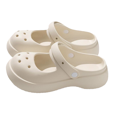 eaca甜美可爱小熊玛丽珍洞洞鞋女