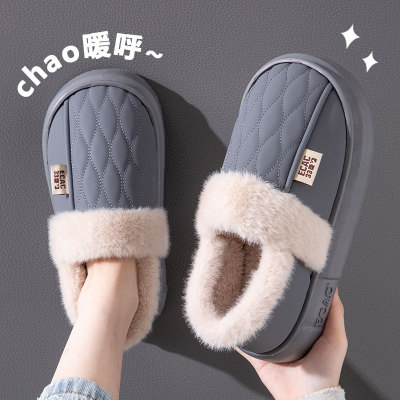 防水棉拖鞋男款2025新款冬季外穿