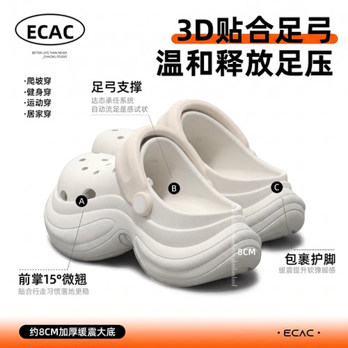 ECAC高质量洞洞鞋女款2026新款