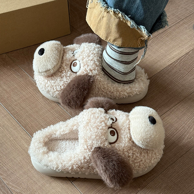 卡通亲子儿童棉拖鞋男女童秋冬季