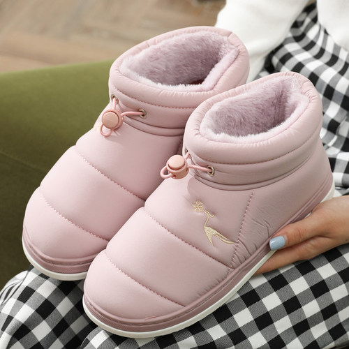 棉拖鞋女秋冬季月子包跟棉鞋防滑