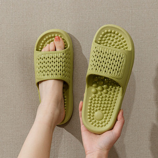 按摩拖鞋女夏季室内家居柔软舒适女士浴室洗澡防滑脚底硬刺足疗鞋