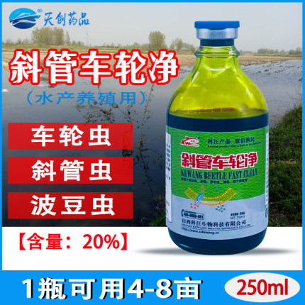 斜管车轮净车轮虫斜管虫小瓜虫水蜘蛛鱼泥鳅塘水产波豆虫车轮速灭