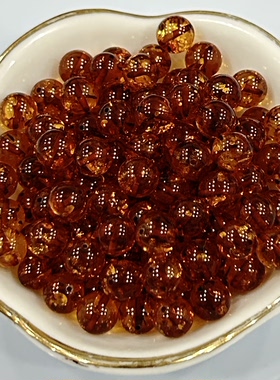 天然琥珀蜜蜡之花珀单珠散珠7mm 5颗价