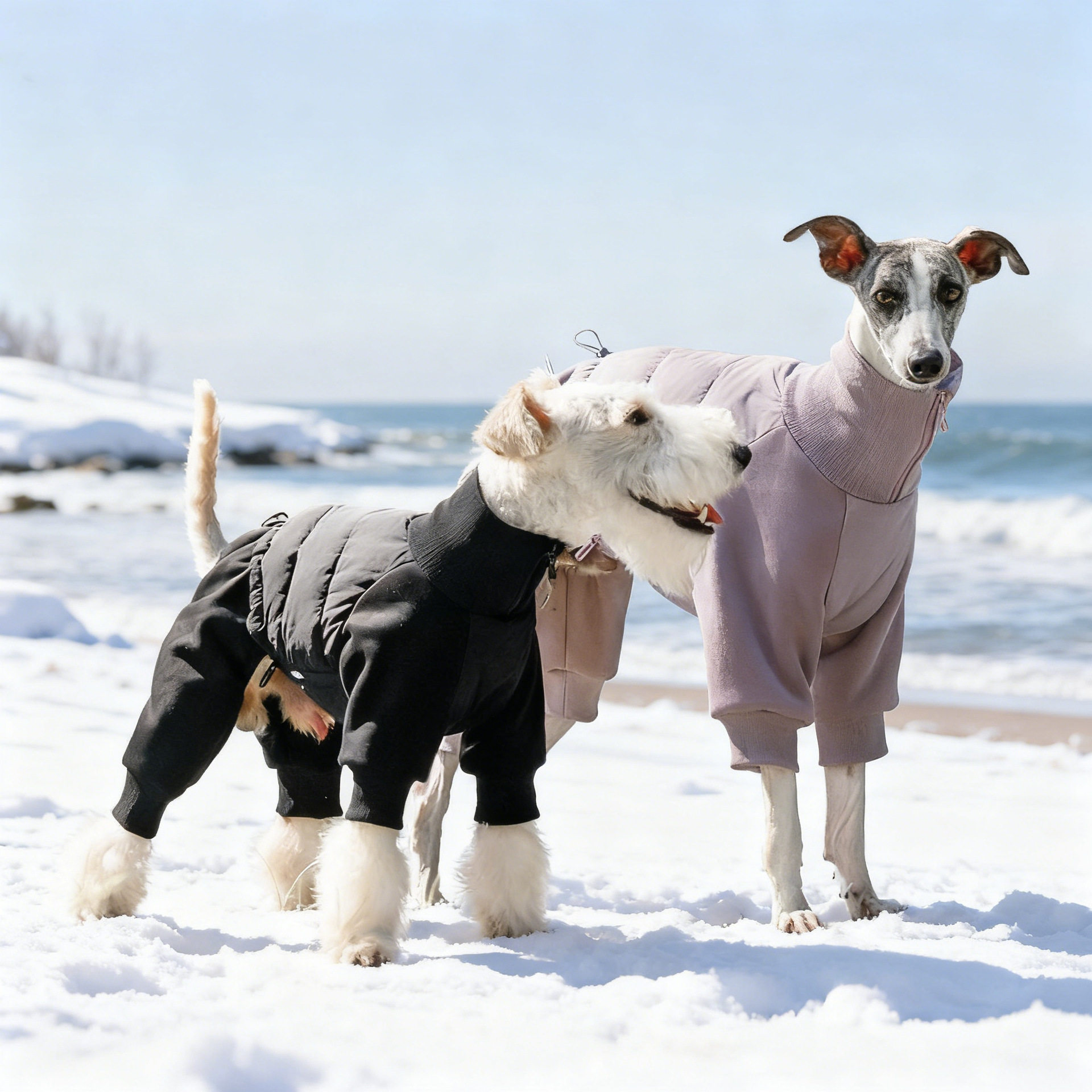 新款日韩四脚宠物衣服冬狗狗衣服中小型犬宠物棉服全包狗衣服狗