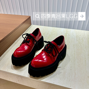 欧货高质2026新款厚底增高乐福鞋女英伦风小皮鞋百搭休闲鞋女