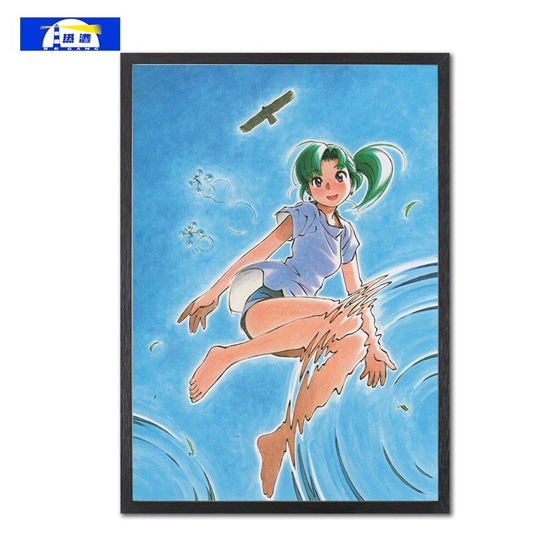 横滨购物纪行海报客厅装饰画科幻治愈挂画宿舍动漫周边墙贴背景纸