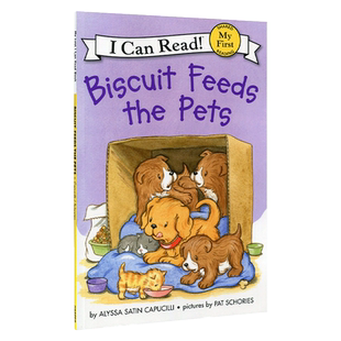 英文原版绘本 Biscuit Feeds the Pets I Can Read [4-8岁]饼干狗