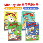 Golden 4册 Monkey 学乐大树系列 猴子男孩英文原版 Branches 英语课外阅读读物The Scholastic 调皮猴儿童桥梁章节书