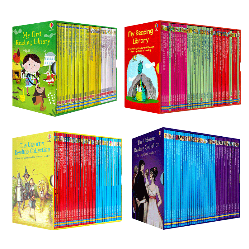 我的第一个图书馆英文原版50册新版 我的第1套My First Reading Library分级阅读usborne英语进口书赠音频 第一二三四套图书馆系列