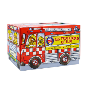 英文原版 14册神奇的机器Amazing Machines Big Truckload of Fun宝宝启蒙消防车飞机火箭交通工具正版童书科普绘本图画书