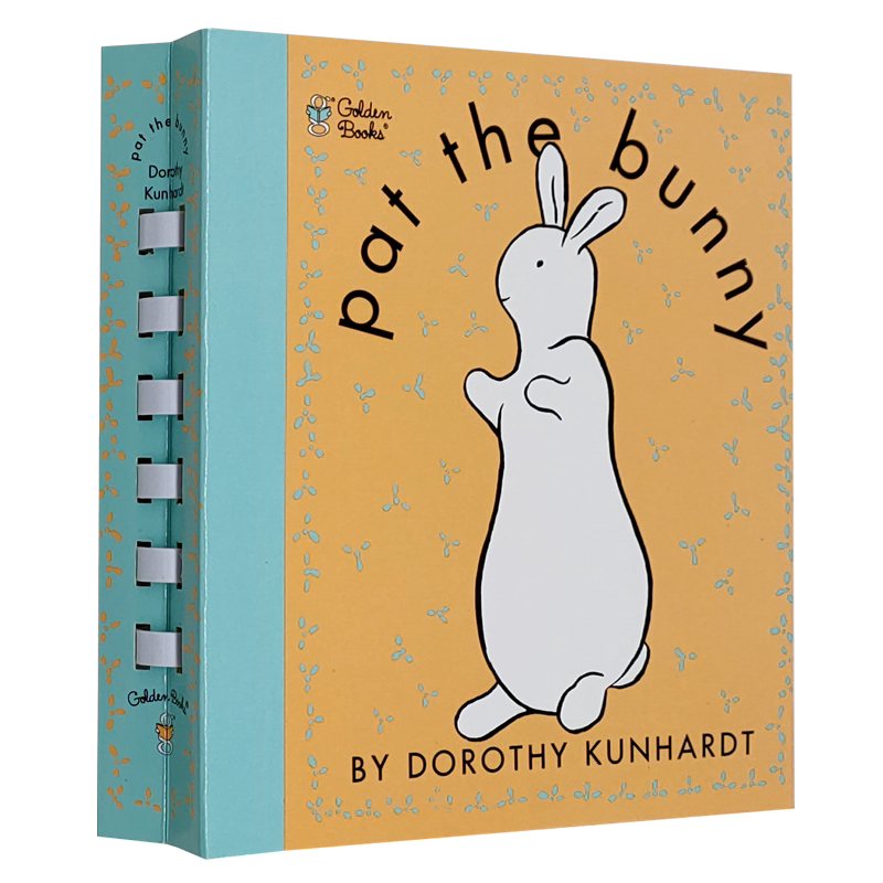 赠音频视频 拍拍小兔子英文原版精装书Pat the Bunny 婴幼香味玩具书塑料齿固定活页触摸书 儿童启蒙五感绘本原版漫画书英文绘本