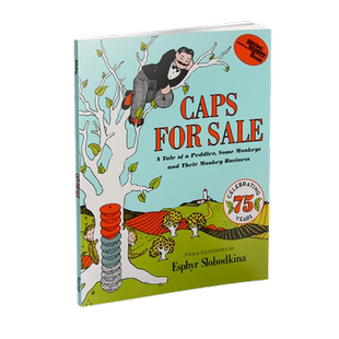 英文原版 卖帽子Caps for Sale 75周年进口绘本韵文 幼儿英语早教吴敏兰书单 HarperCollins出版启蒙认知儿童英语睡前故事图画书