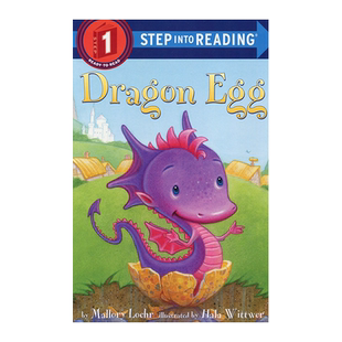 进口英文恐龙蛋 企鹅兰登英语分级绘本第一阶 step into reading 一阶 Dragon Egg 3-8岁原版漫画书英文绘本