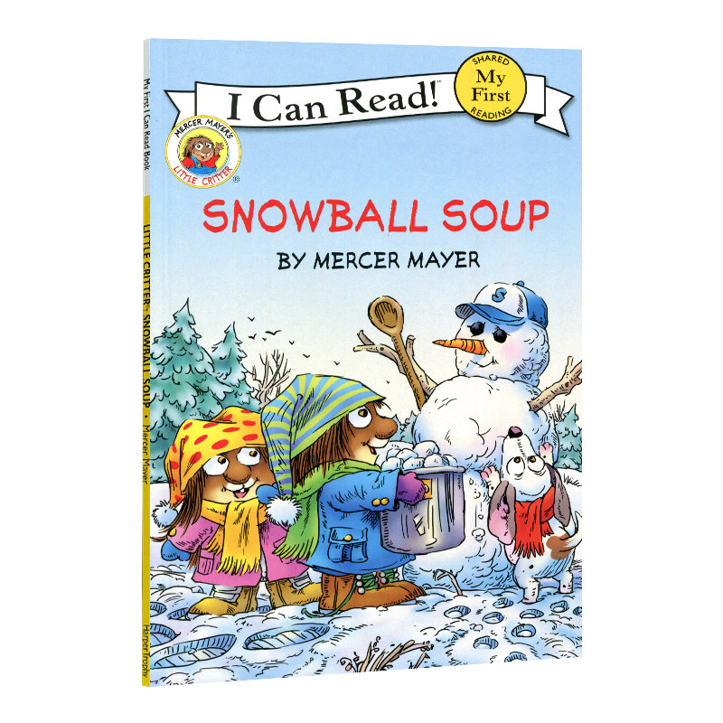 小毛人雪球汤英文原版i can read little critter snowball soup