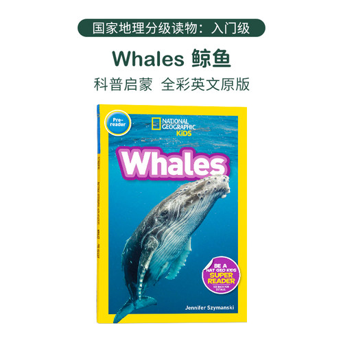 入门级 美国国家地理儿童英语分级读物 National Geographic Kids Chapter 儿童科普图书 Whales 鲸鱼原版漫画书英文绘本