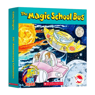 神奇校车英文原版25周年版全12册套装the Magic School Bus Boxset 神奇的校车 绘本图画故事 儿童英文读物桥梁书 英语启蒙 6+音频