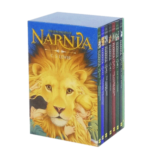 英文原版 纳尼亚传奇8册全套全集盒装 经典魔幻小说The Chronicles of Narnia刘易斯the Witch and the Wardrobe英语课外读物书籍