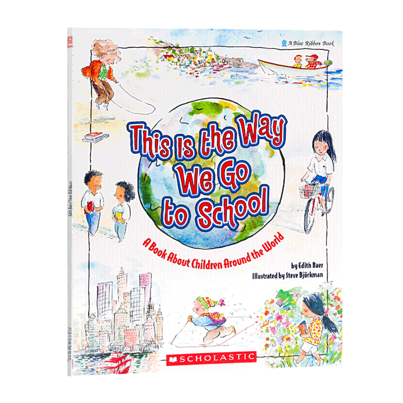 点读版 英文原版 This is the Way We Go to School 我们是这样上学的 吴敏兰英文书单 3-8岁平装 支持毛毛虫点读笔,点读笔需另购