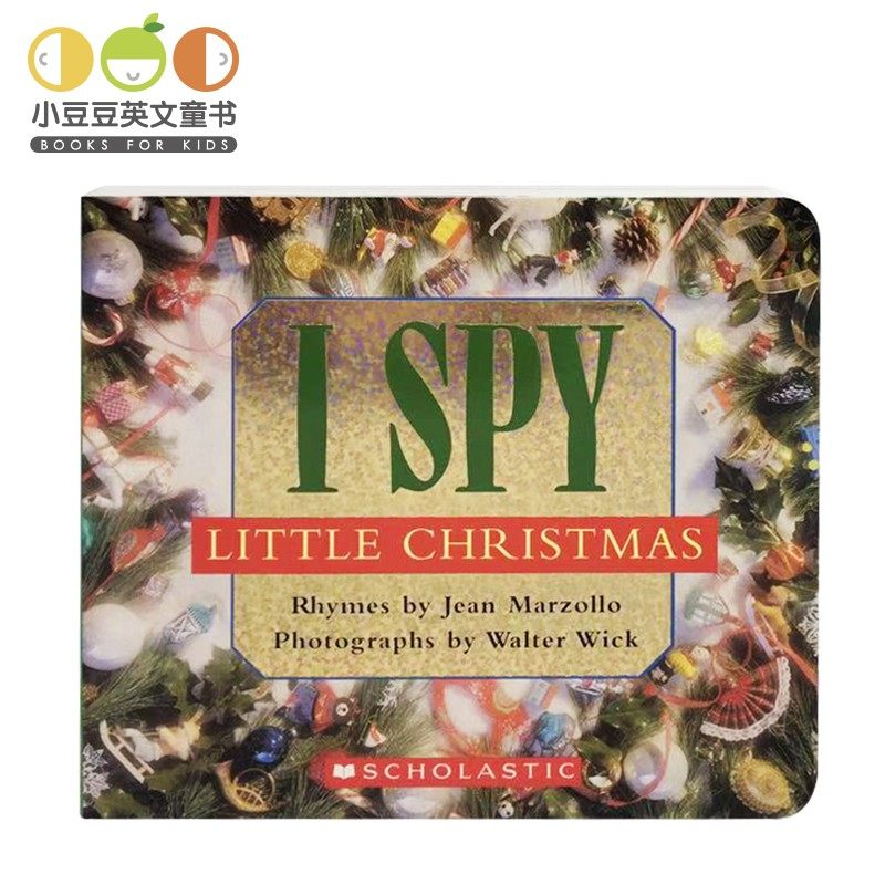 正版 圣诞节主题相关 I Spy Little Christmas 视觉大发现系列：小小圣诞节 纸板书幼儿原版英语绘本书 故事书 ispy 英文童书