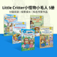 Can 英文原版 Read Critter icanread first系列绘本 小怪物小毛人5册Little 分级英语课外阅读 赠音频