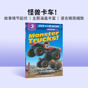 兰登三阶段 英文原版 MONSTER TRUCKS! 怪兽卡车step into reading 3